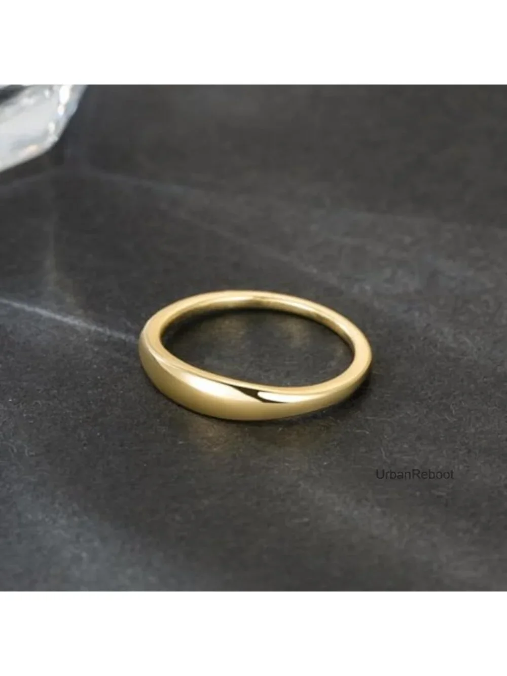14K Gold Plated Non Tarnish Chunky Vintage Ring for Women